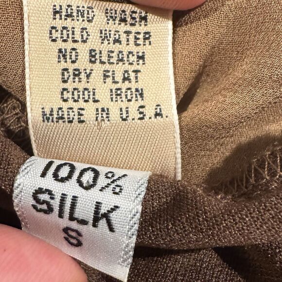 Vintage Y2K Tank Top Only Hearts NYC Helena Stuart 100% Silk Sz S Whimsy Fairy - Picture 16 of 16